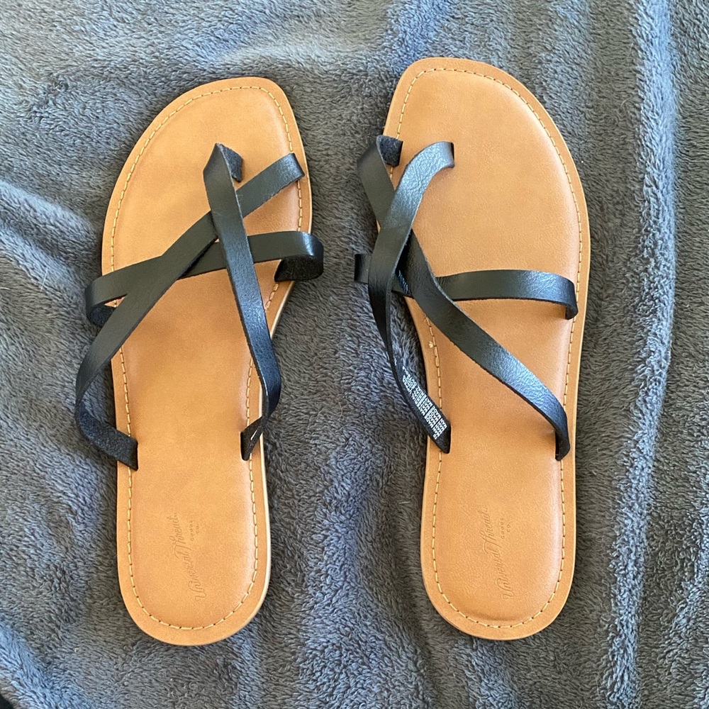 Target Universal Thread black sandals